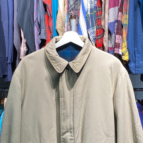 PENDLTON 50-60S REVERSIBLE WOOL/COTTON COAT BLUE/BEIGE fits LARGE 35968