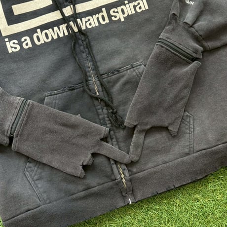 PROJECT G/R ZYGON ZIP HOODIE FADE BLACK 2 17505
