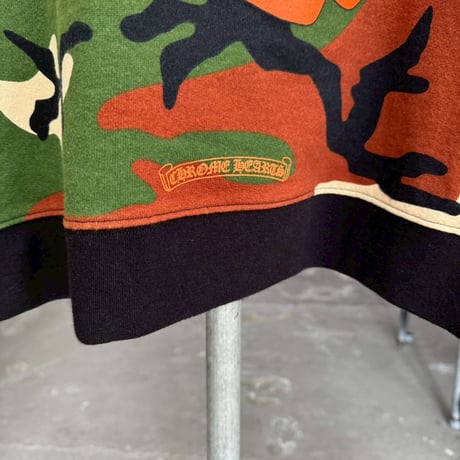 CHROME HEARTS 	× MATTY BOY CAUTION CREWNECK SWEAT CAMO XXL 36987
