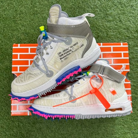 NIKE × OFF-WHITE AIR FORCE 1 MID SP WHITE DO6290-100 27cm 99482