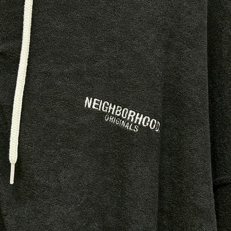 NEIGHBORHOOD PILE PARKA ZIP HOODIE BLACK XL 241FPNH-CSM08 82312