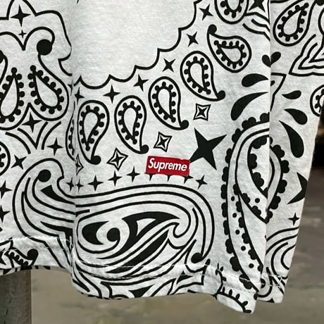 Supreme × HANES BANDANA TAGLESS TEE WHITE LARGE 70095