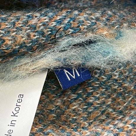 AWAKE MOHAIR CARDIGAN DOUBLE PLAID MEDIUM 95533