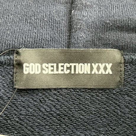 GOD SELECTION XXX SMALL BOX SWEAT HOODIE NAVY LARGE 07131