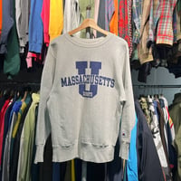 CHAMPION 90S RW SWEAT MASSACHUSETS GREY LARGE 29888