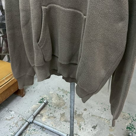 ESSENTIALS KNIT HOODIE HARVEST LARGE