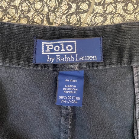 POLO RALPH LAUREN CORDUROY PANT BLACK 34/30 47753