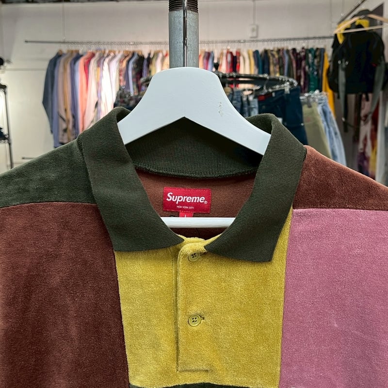 Supreme PATCHWORK VELOUR L/S TOP MULTI LARGE 17