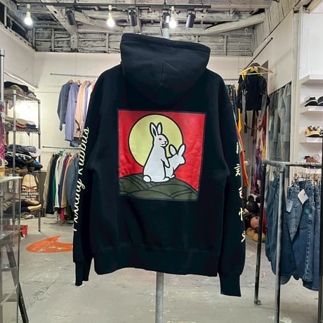 FR2 HANAHUDA LOGO HOODIE  BLACK MEDIUM 92327