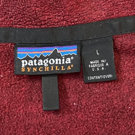 PATAGONIA 90S SYNCHILLA FLECCE JACKET BORDEAUX LARGE 92971