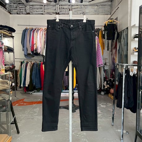 90s A BATHING APE デニムパンツ ダブルニー カーキ 裏原 OLD A BATHING APE エイプ エイピー ストレートデニムパンツ