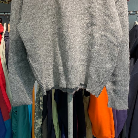ROB SCOT 60S MOHAIR KNIT GREY LARGE 06359