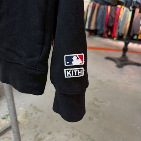 KITH × MLB LA DODGERS ARCHED CREWNECK BLACK LARGE 17533