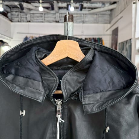 JUST DON REAL LEATHER JACKET BLACK MEDIUM 31JUSH52P 77724