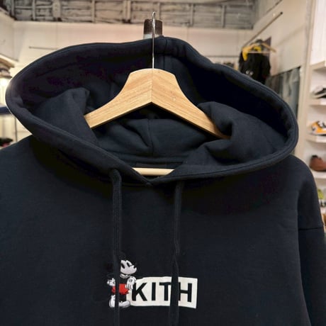 KITH × DISNEY CLASSIC LOGO HOODIE BLACK LARGE 17545