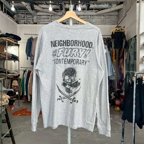 NEIGHBORHOOD × SCHOTT KOSTAS SEREMETIS TEE LS -232US26N-LTM01S GREY LARGE 97458