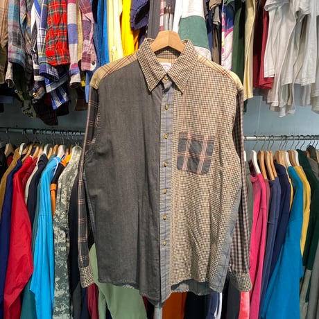 BROOKS BROTHERS CRAZY PATTERN BD SHIRT MEDIUM 00573