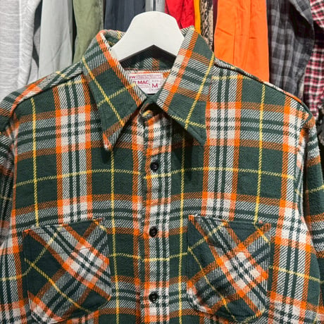 BIG MAC 70S~80S CHECK SHIRT MEDIUM 20743