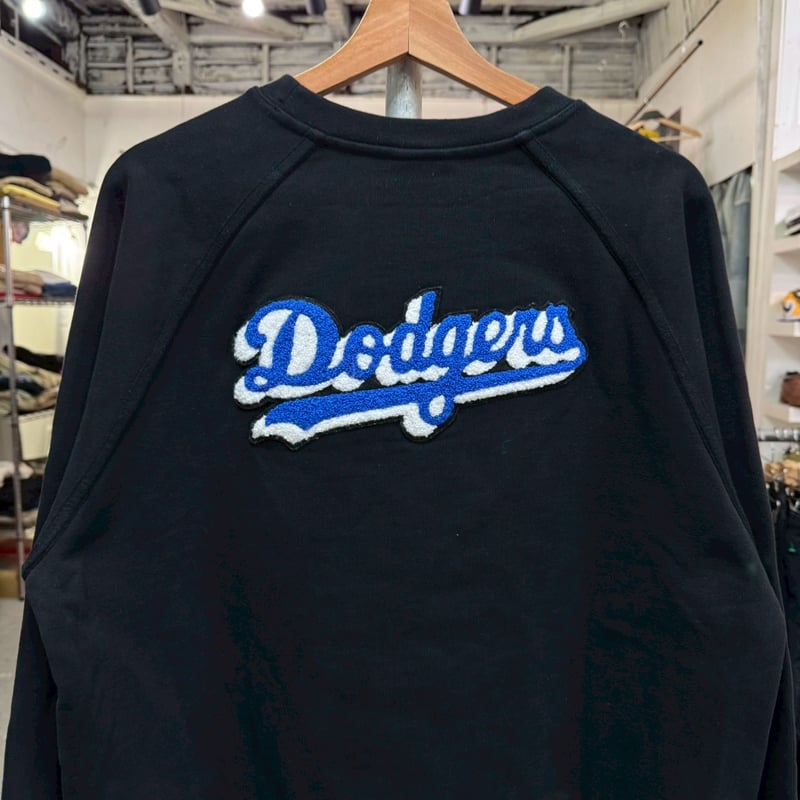 KITH × MLB LA DODGERS ARCHED CREWNECK BLACK LAR