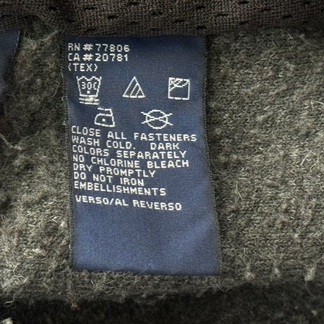 TOMMY HILFIGER 90S FLECCE HOODIE GREY/BLACK XL 98455