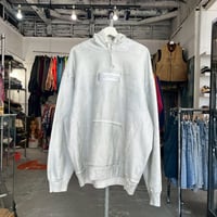 Supreme × MAISON MARGIELA FOIL BOX LOGO HOODED SWEATSHIRT WHITE XL 46496