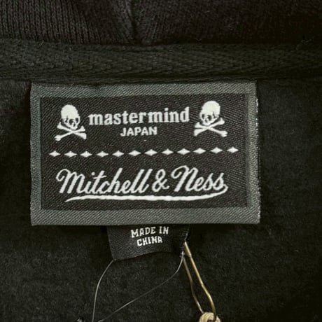 MITCHEL＆NESS × MASTERMIND BRANDED HOODIE BLACK XL 29872