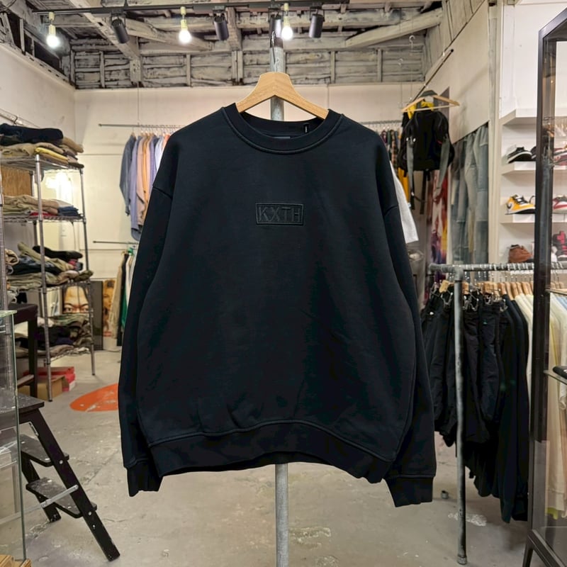 KITH CYBER MONDY CREWNECK BLACK LARGE 17580 | B