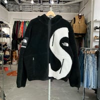 Supreme × THE NORTH FACE S LOGO HOODED FLEECE JACKET BLACK MEDIUM 37195