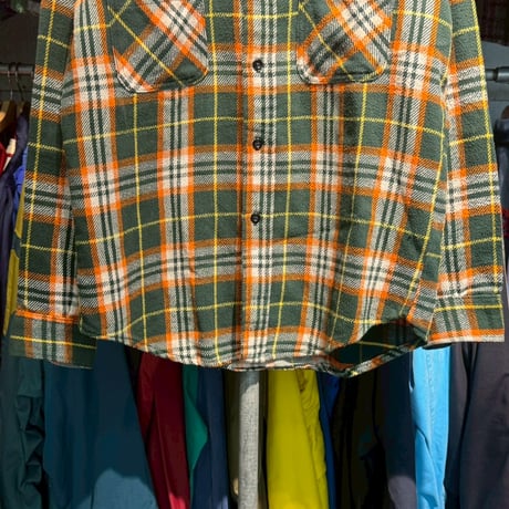 BIG MAC 70S~80S CHECK SHIRT MEDIUM 20743