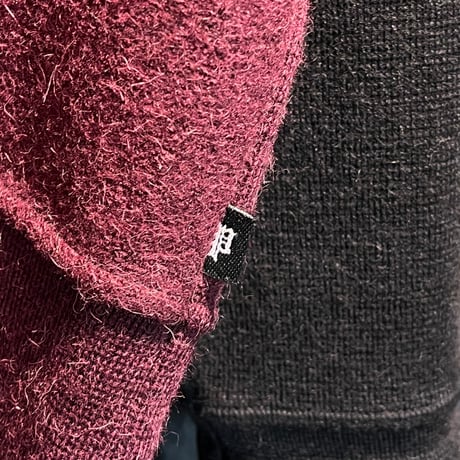 POLO RALPH LAUREN 90S CHICAGO WOOL KNIT WIERED/BLACK fits LARGE 39506