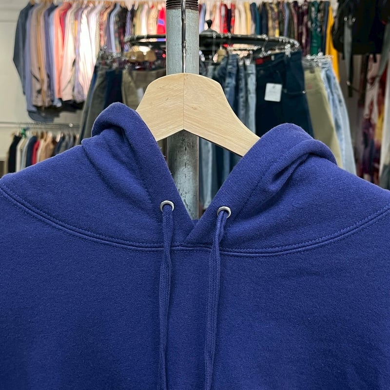 Supreme SMALL BOX HOODED SWEATSHIRT WASHED NAVY