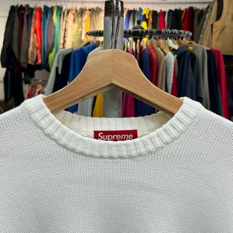 Supreme OLD ENGLISH SWEATER IVORY MEDIUM 79743
