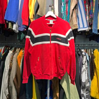 adidas 90S SWEAT ZIP JACKET RED LARGE 63941