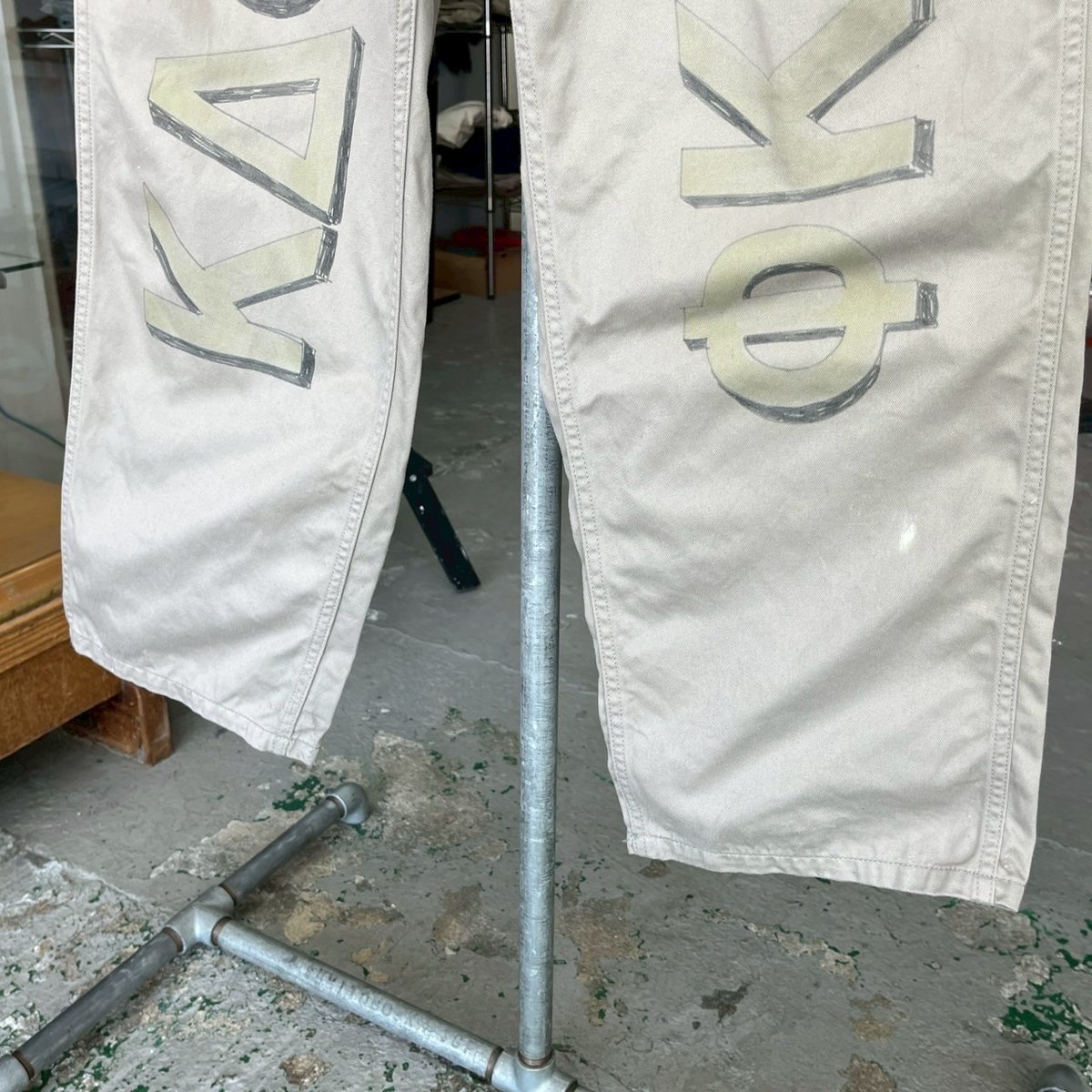 NEIGHBORHOOD 25SS MEMORIAL UTILITY PANTS GRAY L