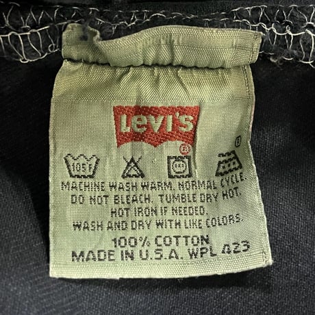 LEVIS 90S 501 OVER DYE BLACK DENIM 33/34 64620
