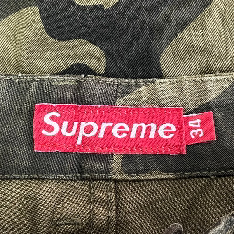 OLD SUPREME 90S CAMOUFLAGE PANTS KHAKI 34 15909