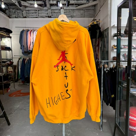 TRAVIS SCOTT × NIKE CACTUS JACK JORDAN HIGHEST HOODIE GOLD XXL 70496