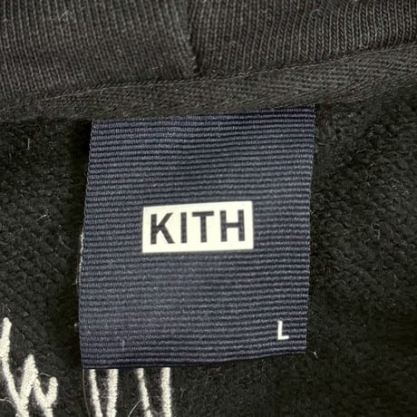 KITH CITY SCRIPT HOODIE BLACK LARGE 17578