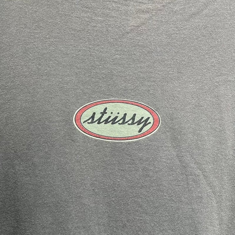 トップス old stussy Olive Parker Stussy Faded Graphic Zip Hoodie Olive Men's - FW24 - US