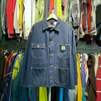 CARHARTT 80S DENIM CHORE COAT 44 35167