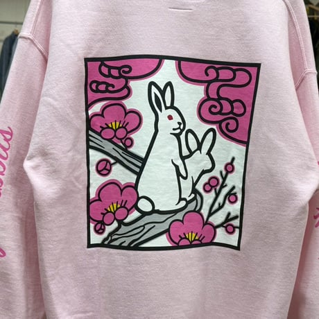 FR2 UME HANAFUDA SWEAT HOODIE PINK MEDIUM 95257