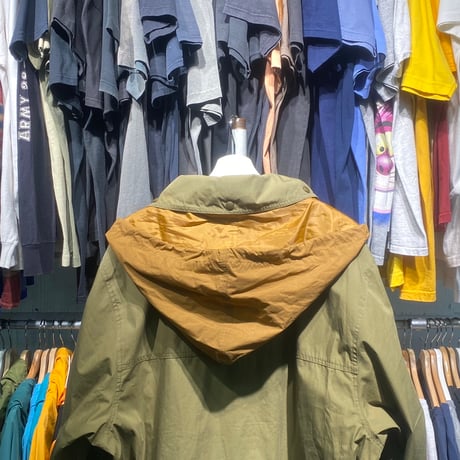 EDDIE BAUER 80-90S NYLON MOUNTAIN PARKA KHAKI XL 17957