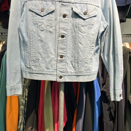 LEVI'S 70506 CHAMBRAY? TRACKER JACKET SKYBLUE LARGE 69724