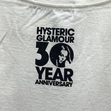 HYSTERIC GLAMOUR 30TH TEE WHITE SMALL 93425