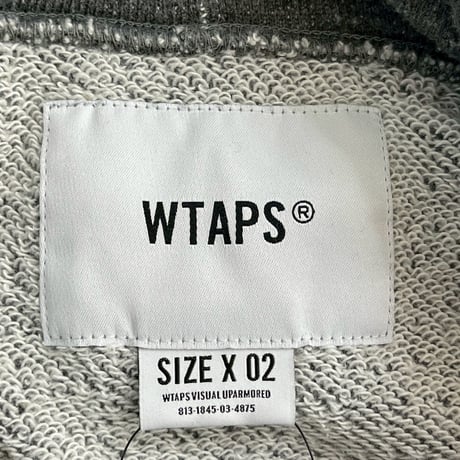 WTAPS  BIGGIE 01 SWEATSHIRT GREY 02 181ATDT-CSM22 68641