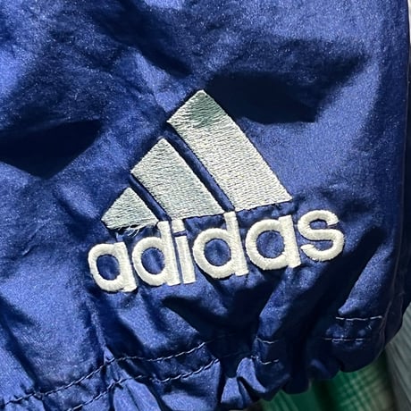 ADIDAS 90S HALF SNAP NYLON JACKET NAVY LARGE 66640