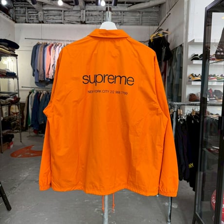 Supreme NYC COACHES JACKET ORANGE MEDIUM 92089