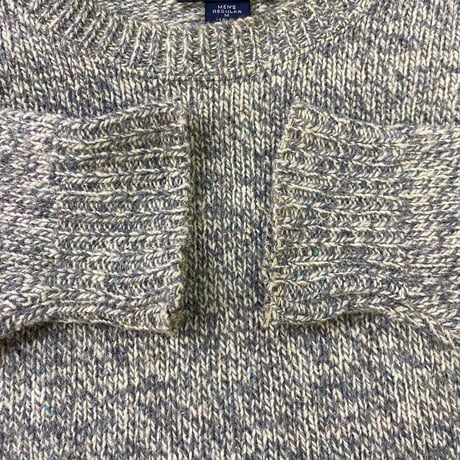 LAND'S END WOOL KNIT GREY MEDIUM 39440