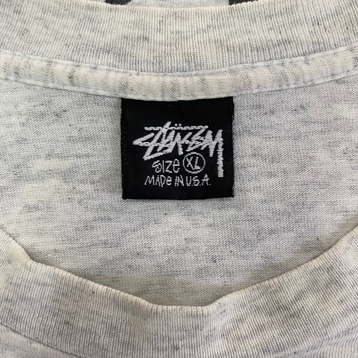 STUSSY 80S OLD ENGLISH LOGO TEE GREY XL 84769 |