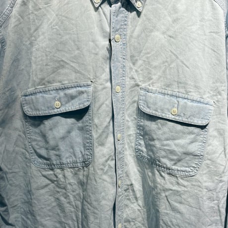 GAP 90S CHAMBRAY SHIRT BLUE LARGE 67007